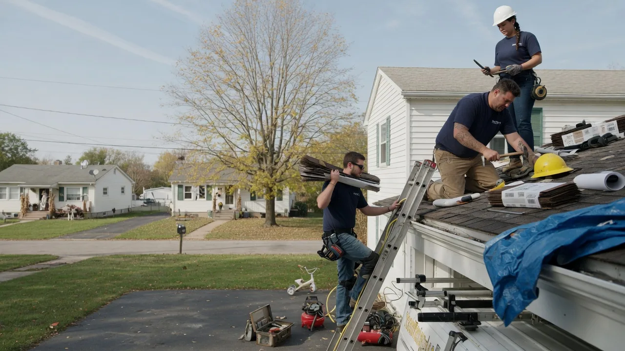 Local Roofing Contractors in Paris Crossing, IN near me